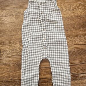 Quincy Mae Checkered Kids Romper